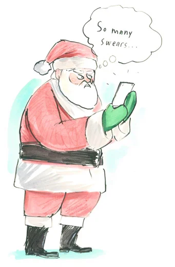 Santa, Online Habits Series - Real Simple Magazine