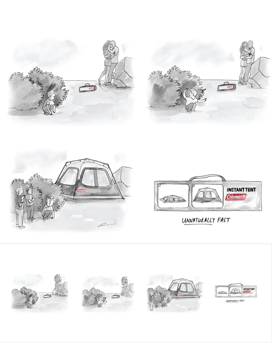 Coleman Instant Tent, Kiss- Y&R Toronto/ Coleman