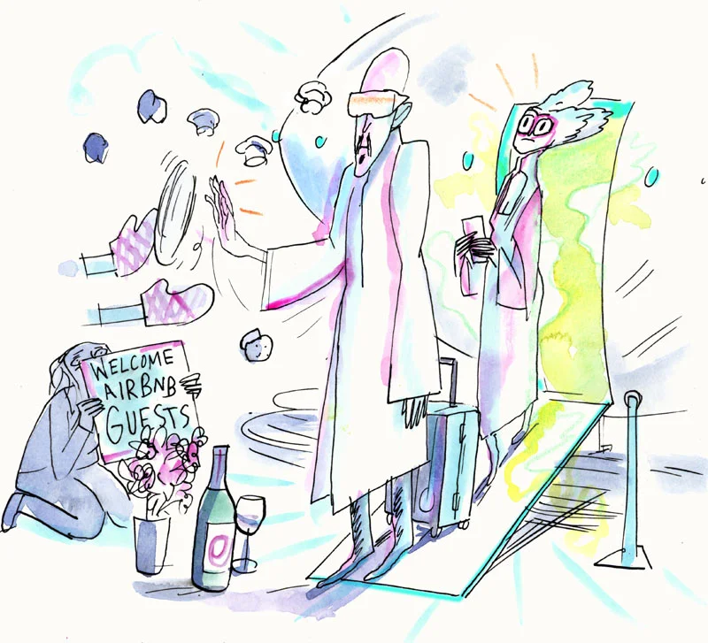 Greeting Airbnb Guests - The New York Times