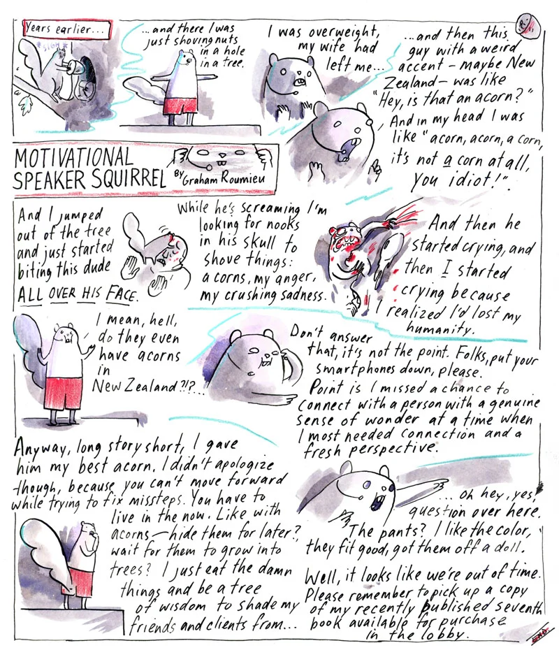 Motivational Speaker Squirrel - The Village Voice