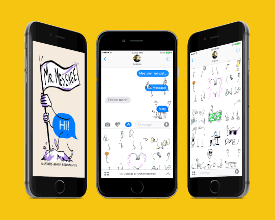 Mr. Message iMessage Sticker Pack - Linda&Linda