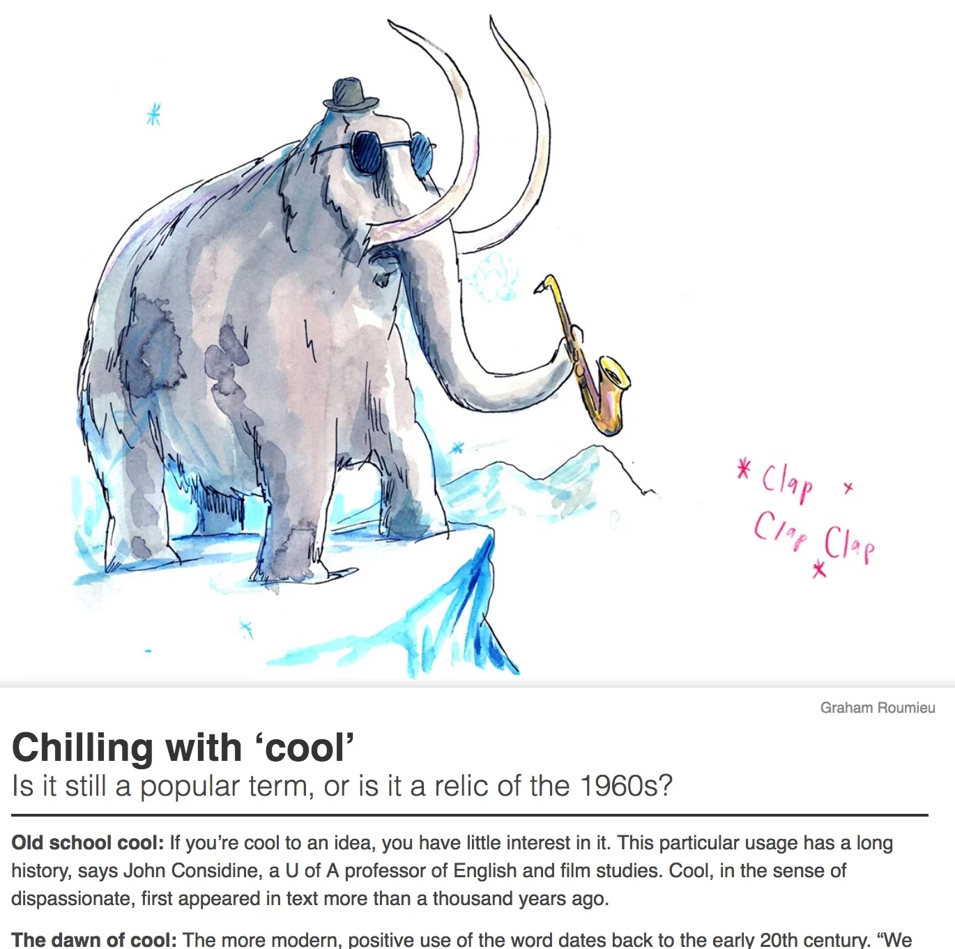 The Origin of Cool - University of Alberta/ New Trail