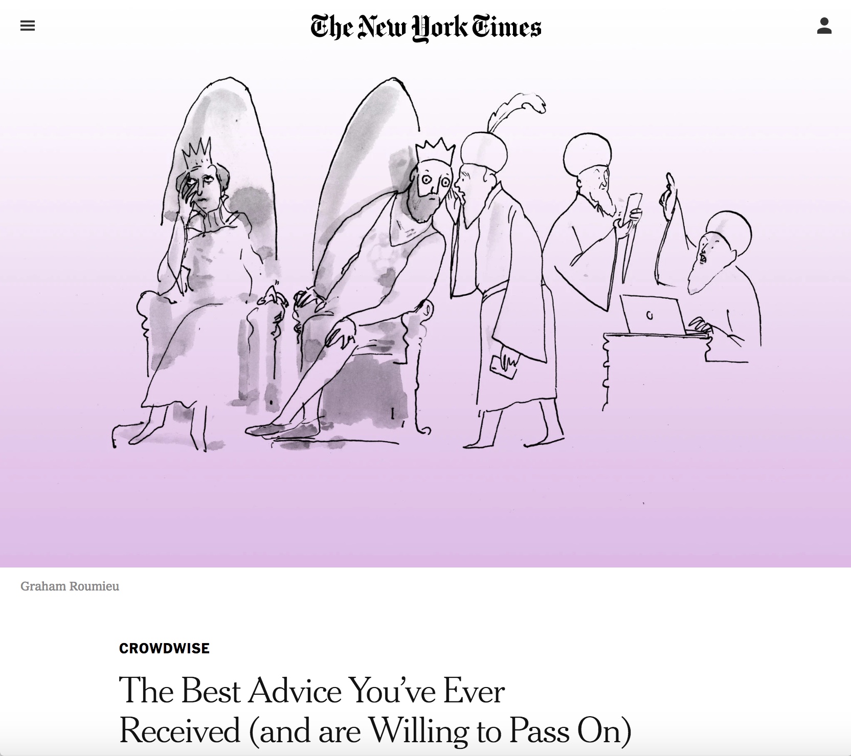 Advice on Advice - The New York Times