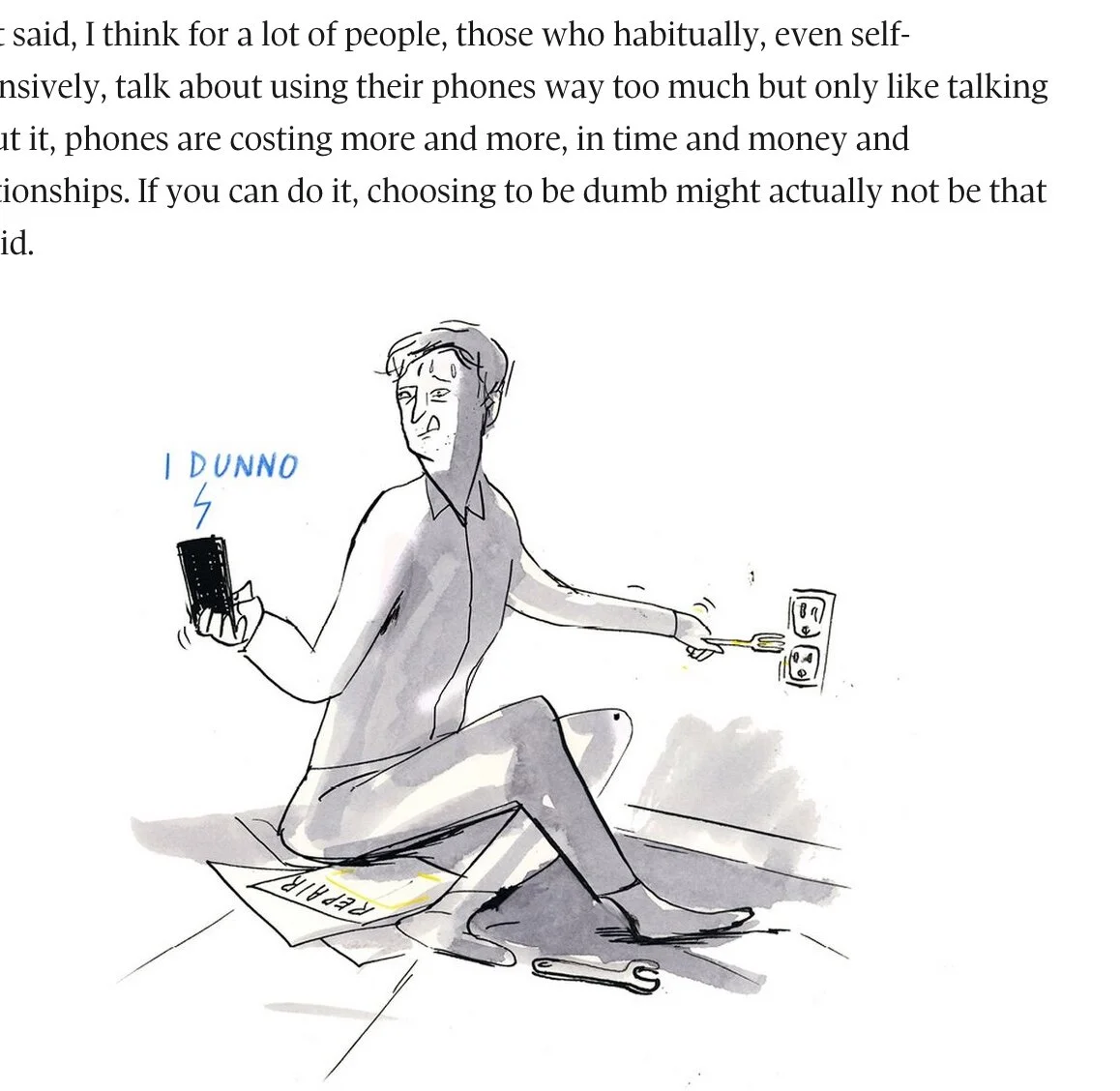 In Praise of The Dumb Phone - The Globe and Mail