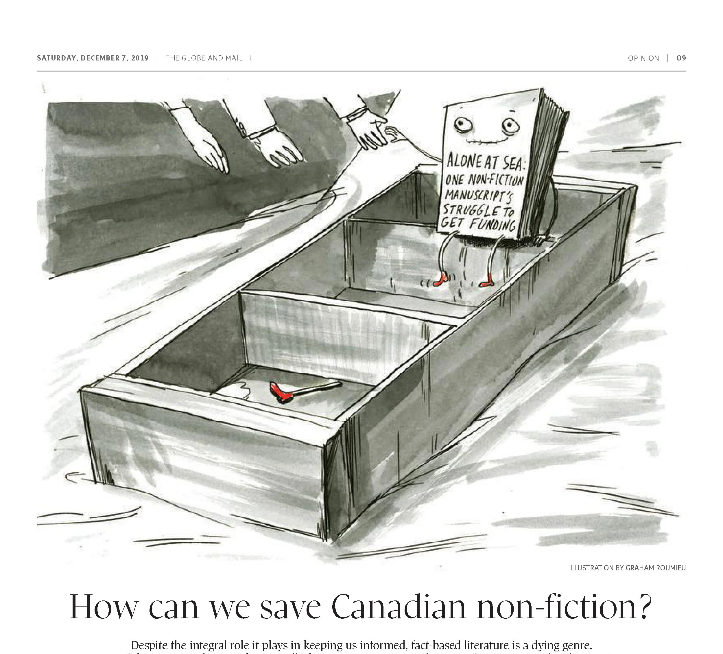 Saving Canadian Nonfiction - The Globe and Mail