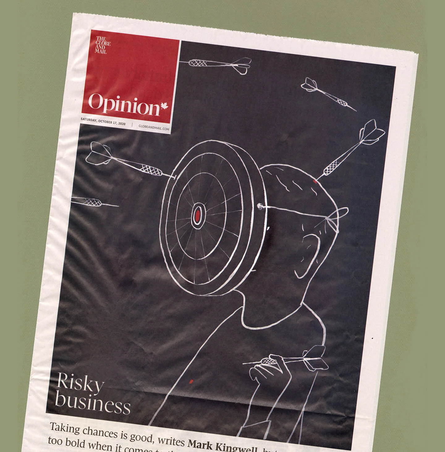 On Risk (Section Cover) - The Globe and Mail