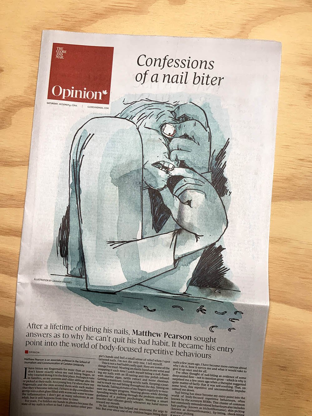 Confessions of a Nail Biter - The Globe and Mail