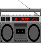 X DOT 25 Music online Radio Button (Circa 1993)
