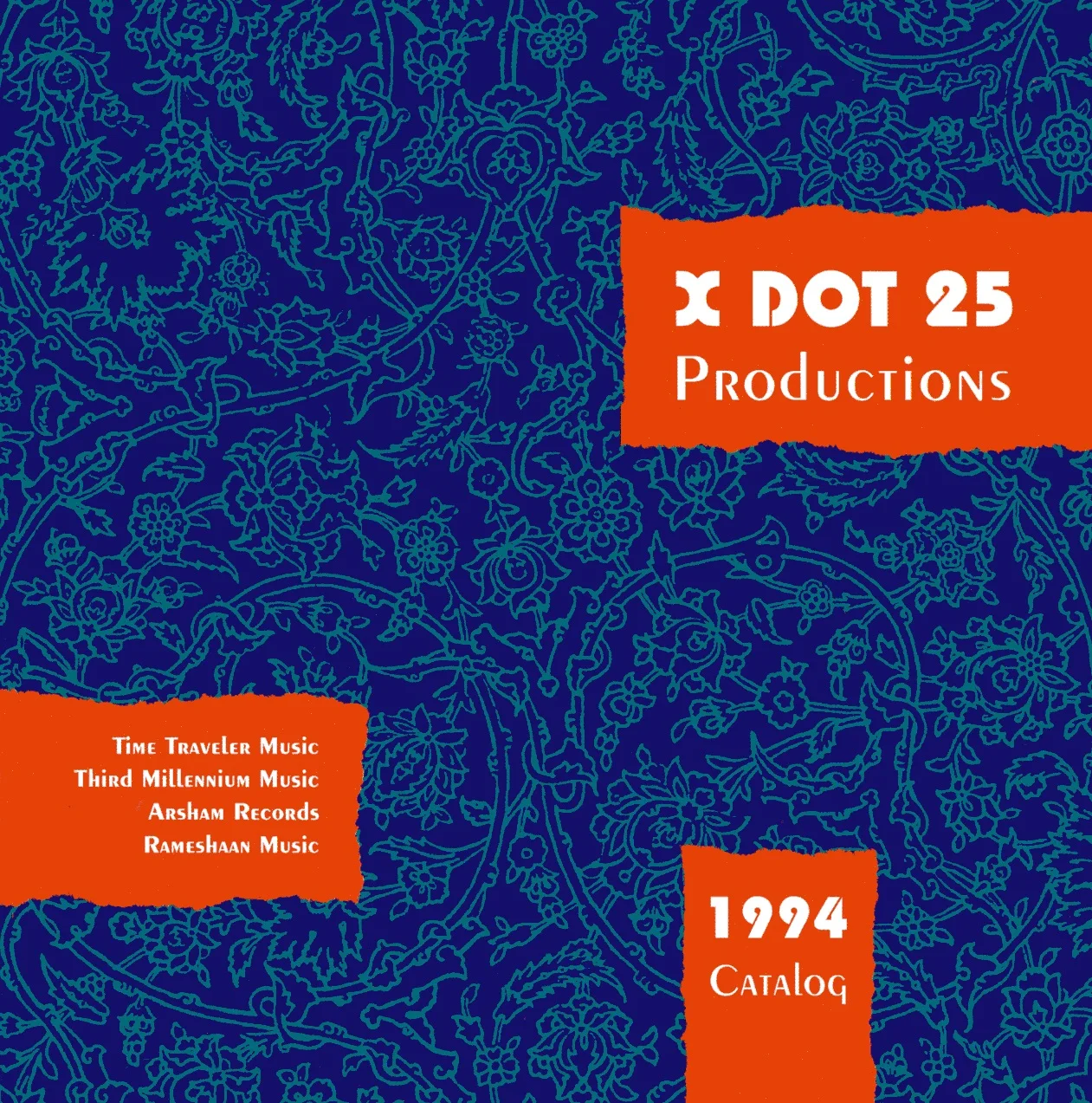 First X DOT 25 Music Catalog Cover (Circa 1994) Designed by Firouzeh Shahbandeh