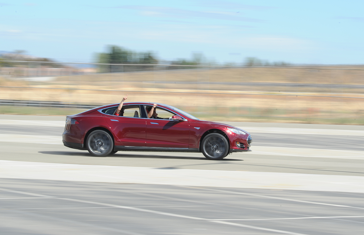 Tim Draper and friends. Wearing out the tires on day 1