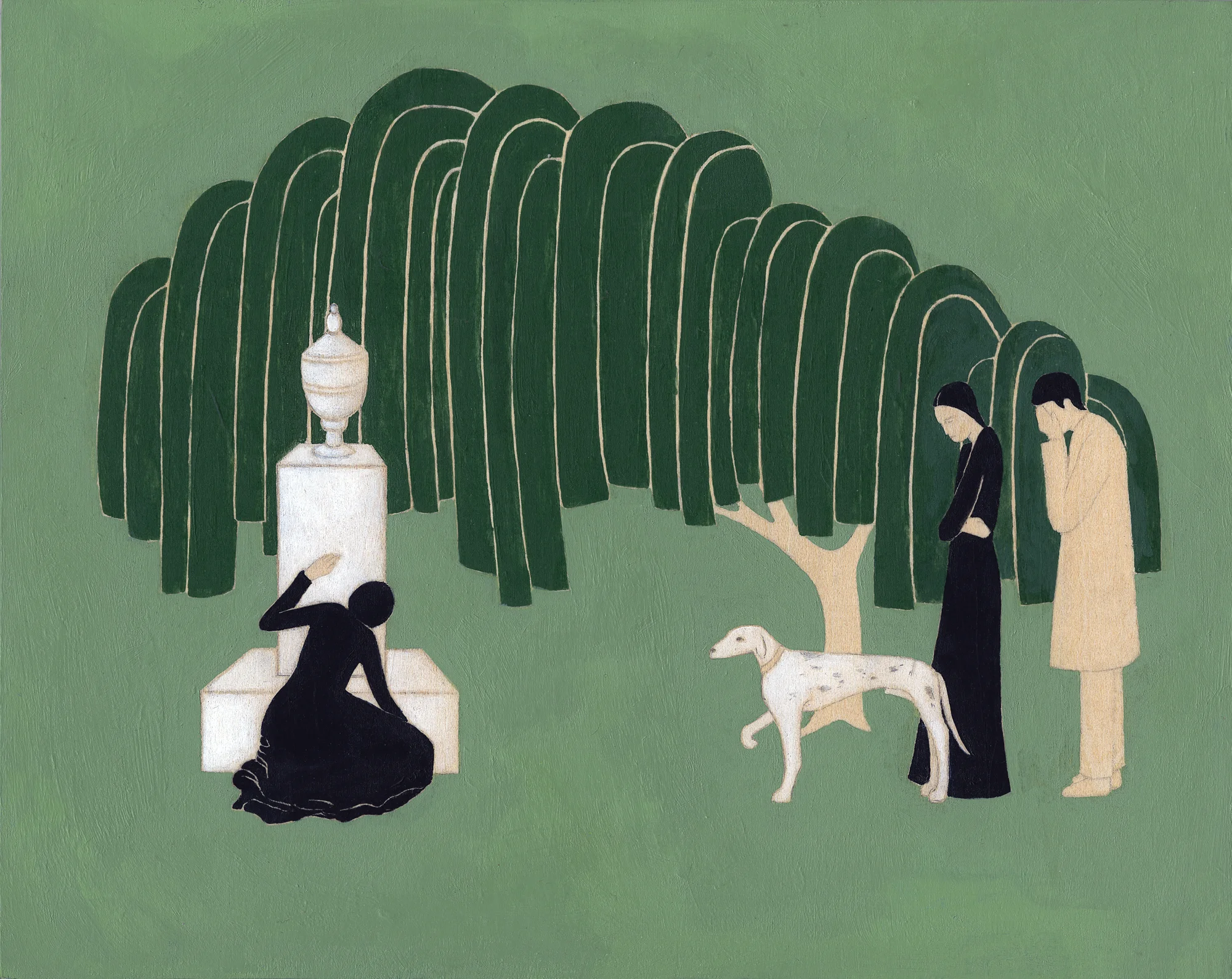  Funerary Image - Piece based on traditional mourning imagery 