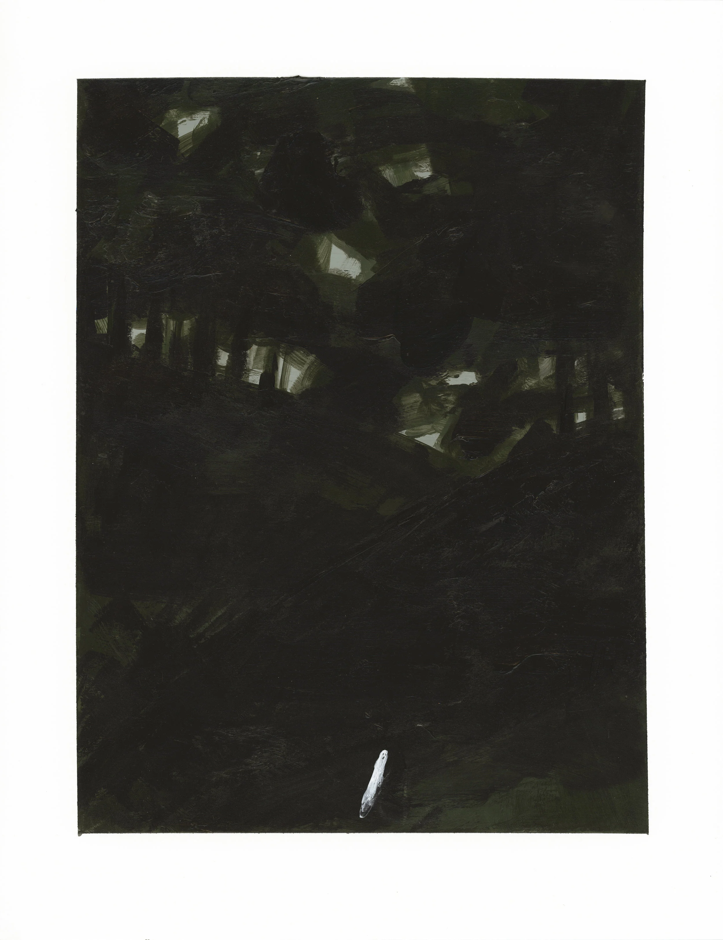 All For a Young Fellow Who Lately Deserted Me - Burial Mount - Painting for GIFC international traveling show