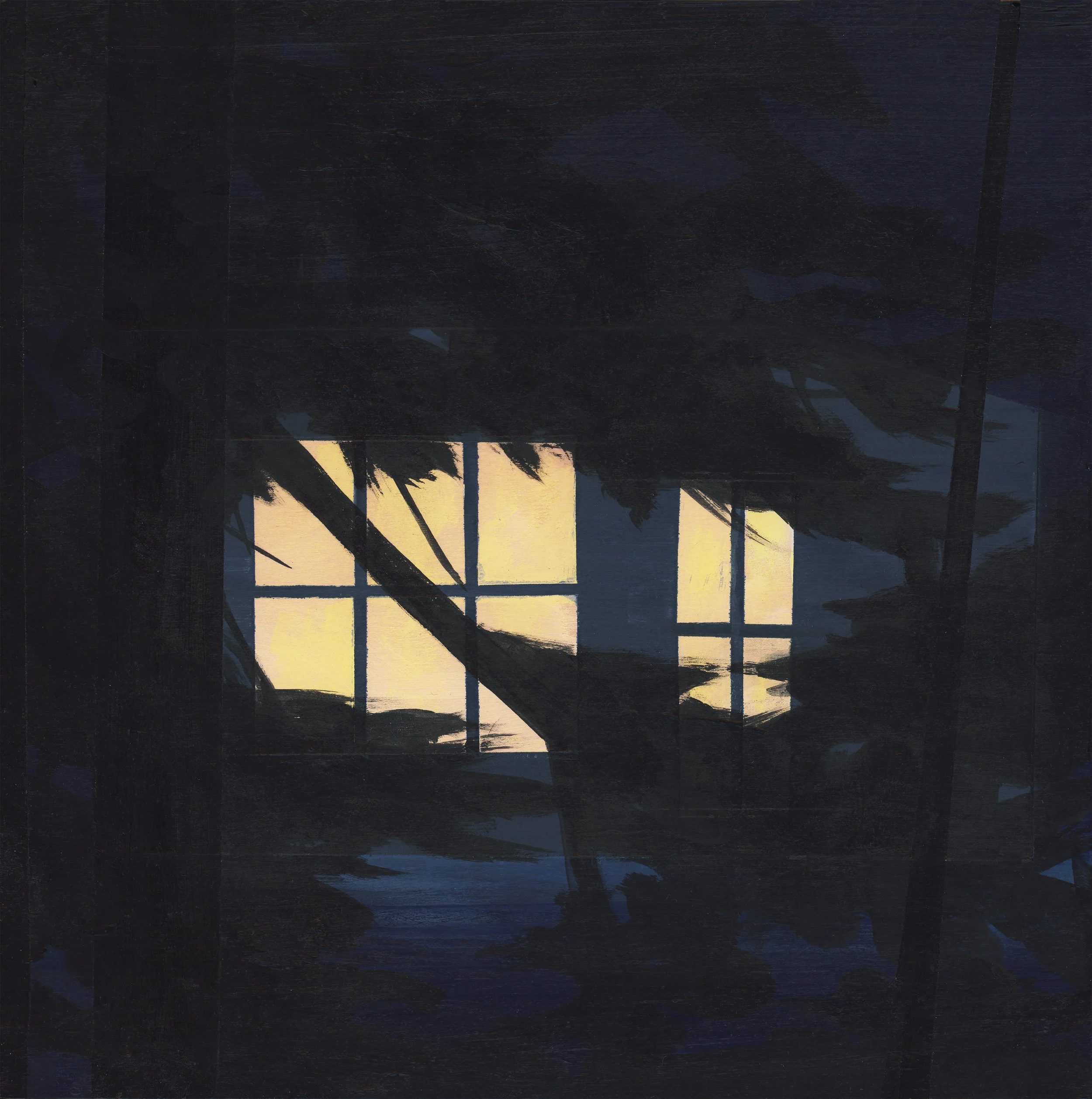 Night Walk - Acrylic on wood panel