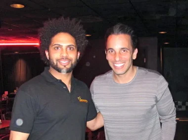 Me, and Sebastian Maniscalco