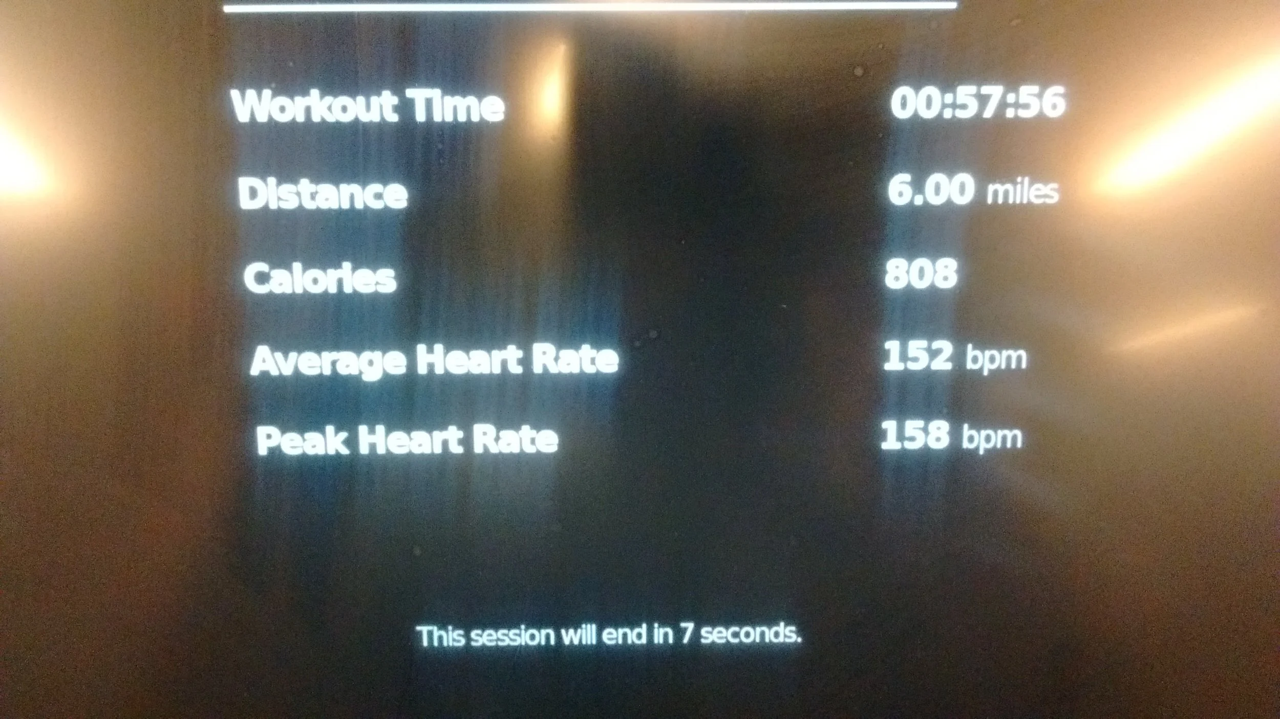 My last cardio workout on the treadmill. Only planned on doing 4 miles but just pushed it instead.
