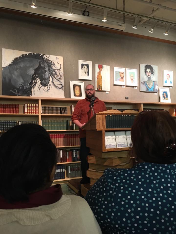 After a generous introduction, I talked for a little while about how Eleanor came to be, and its long, winding journey from its very first day to this, publication week.