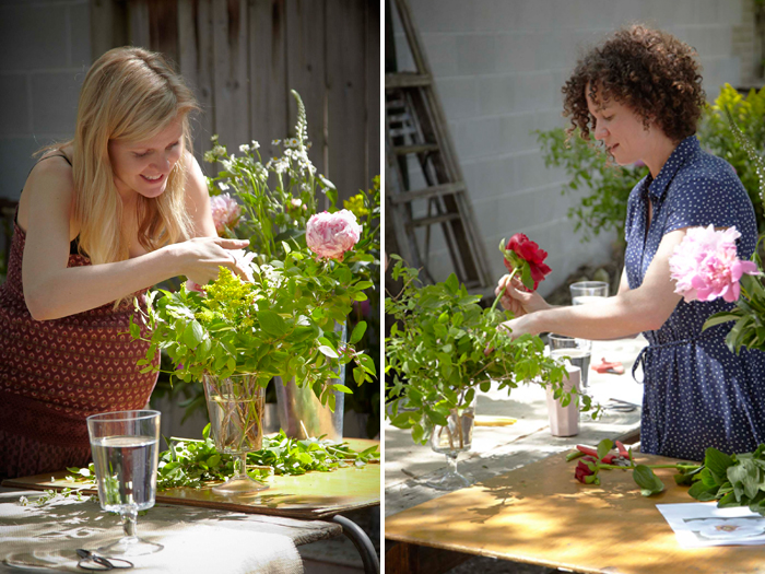 Alison Westlake of Coriander Girl and Sarah Nixon of My Luscious Backyard.