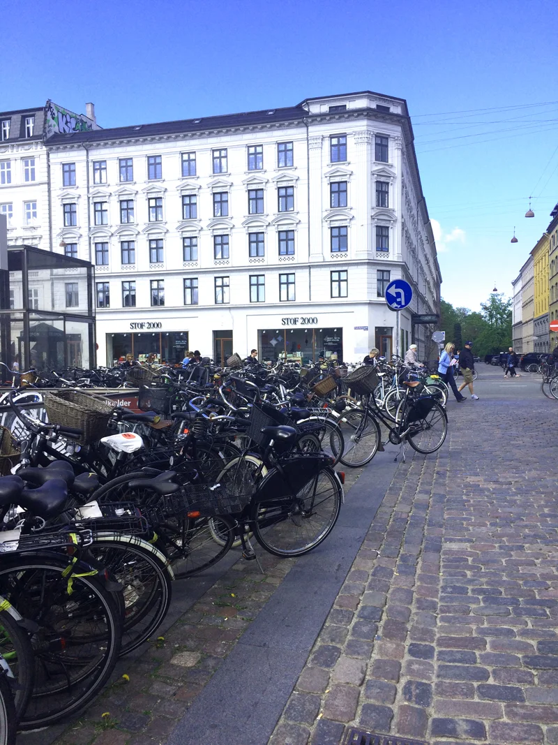 Bikes outside of Torvehallerne .