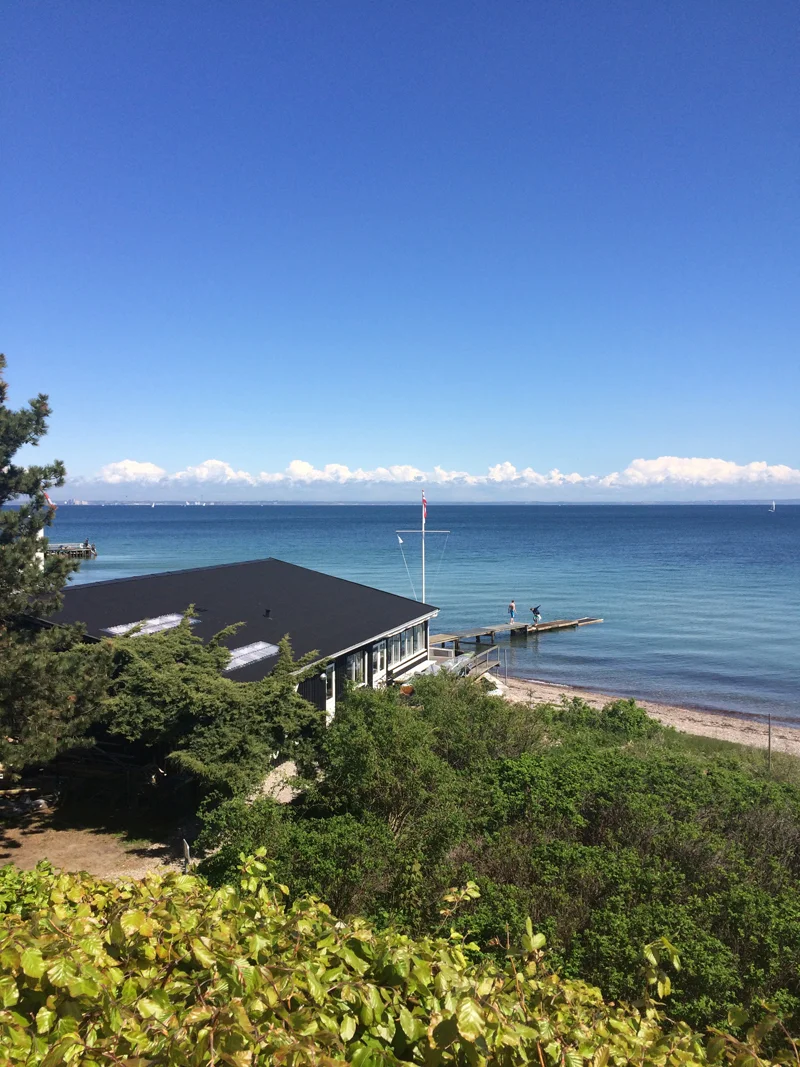 The view across to Sweden from the Louisiana Museum .