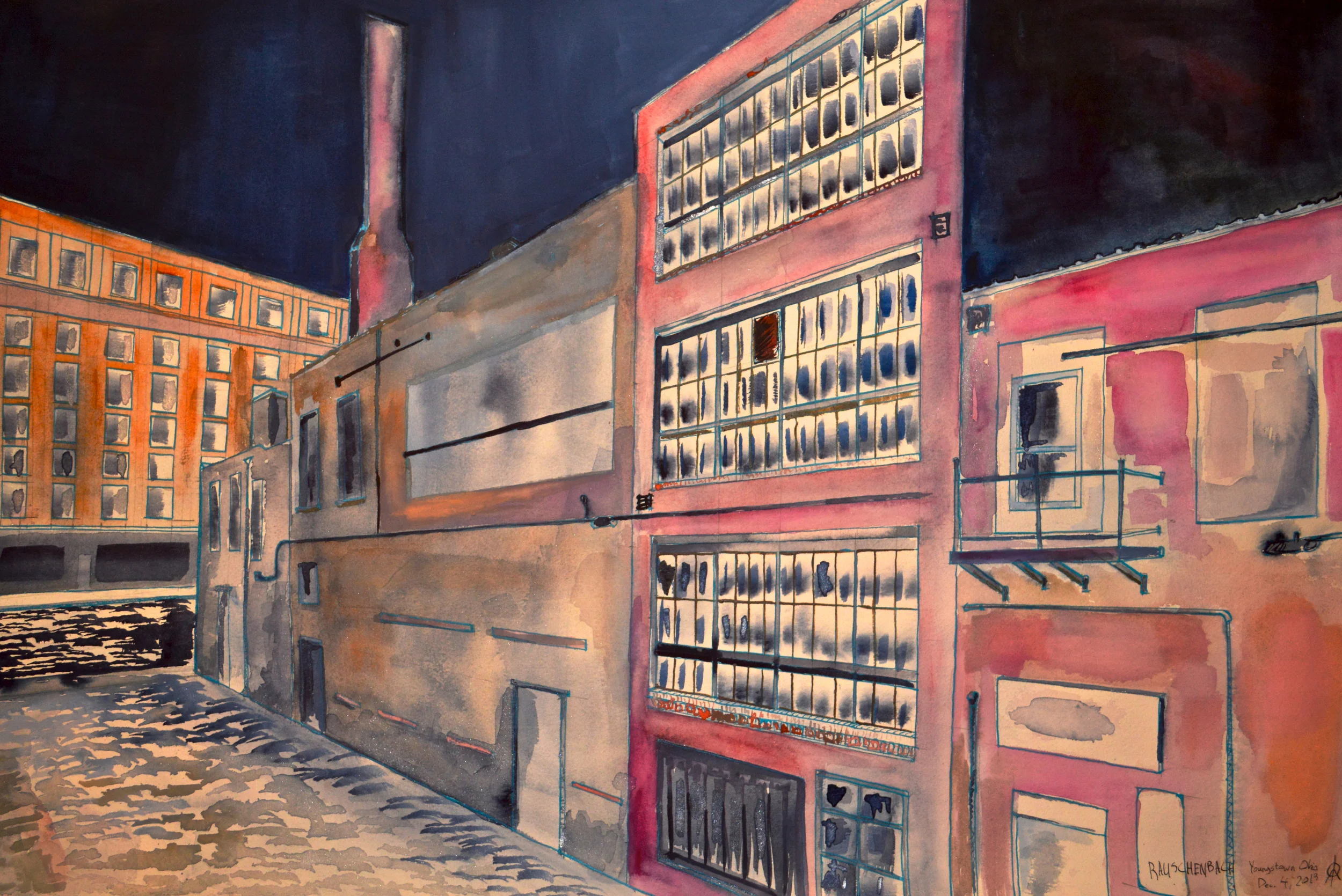  Watercolor, Youngstown, 2013 