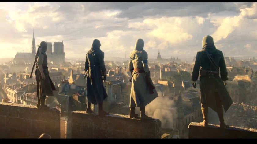 Assassin's Creed: Unity, allowing up to 4 players simultaneously in co-op scenarios