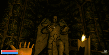 Initial Light spell implementation with basic lock-and-key mechanic and toon outline shader, not yet utilizing shadows
