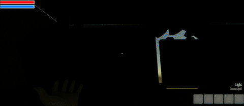 Light spell stage 2, with actual Raycasting support, lock-and-key mechanics to open doors, and mid-fidelity texture work