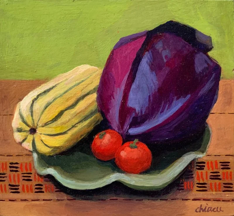 Squash, Red Cabbage And Tomatoes