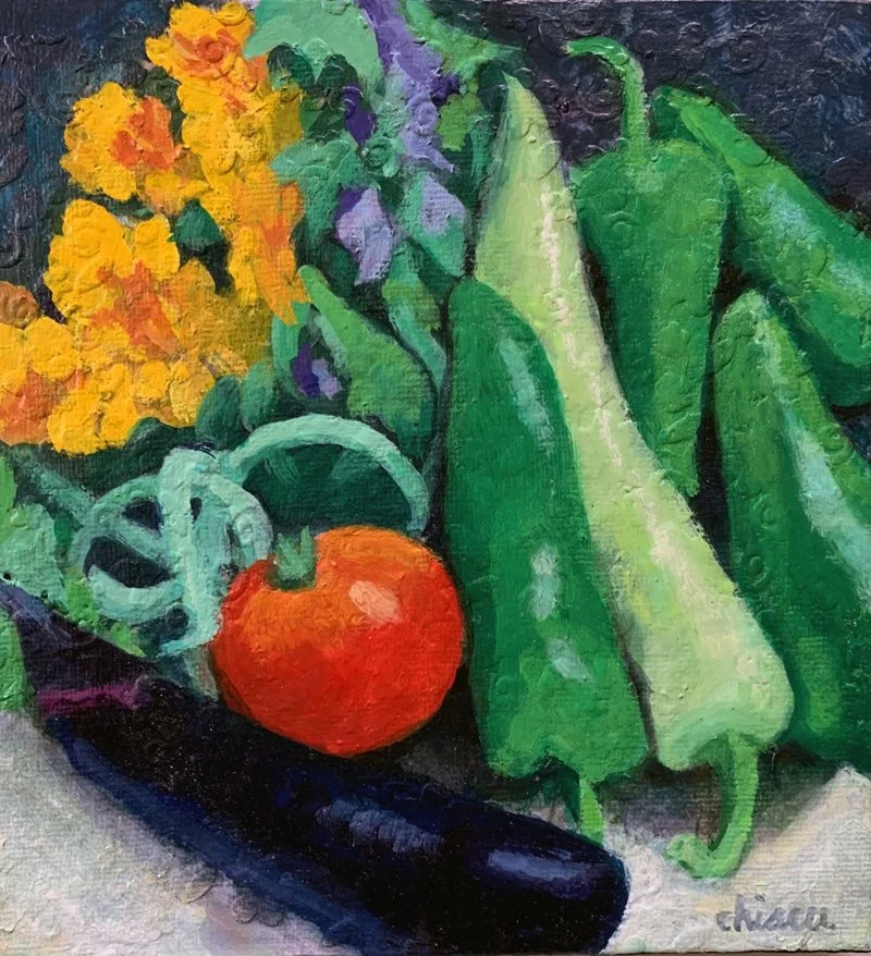Eggplant And Peppers