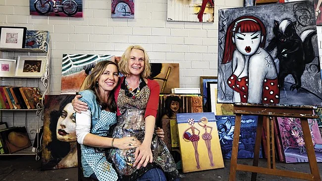 Petra Pinn & Laurie McKern @ Gallery Cats Studios, Sydney Morning Herald, October 2012