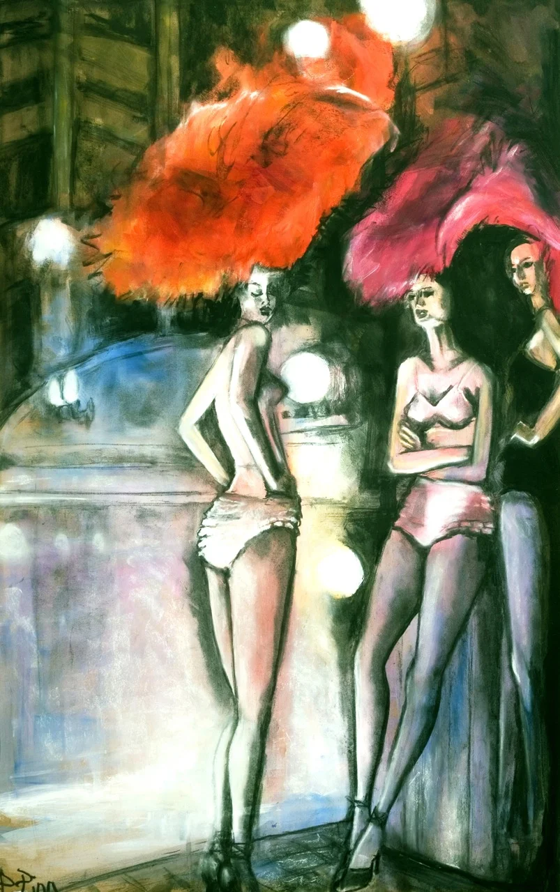 showgirls waiting