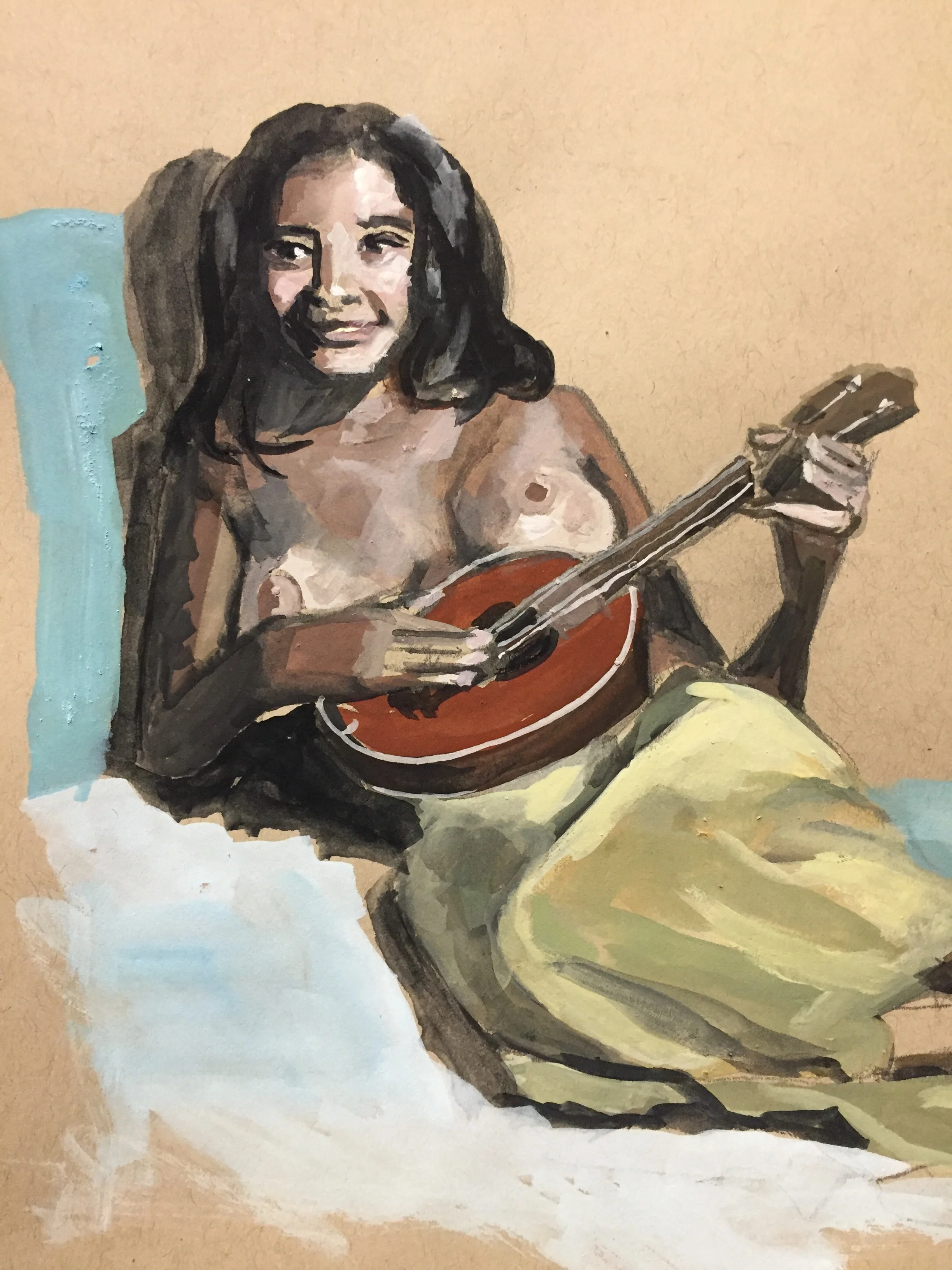 Emilia with ukelele