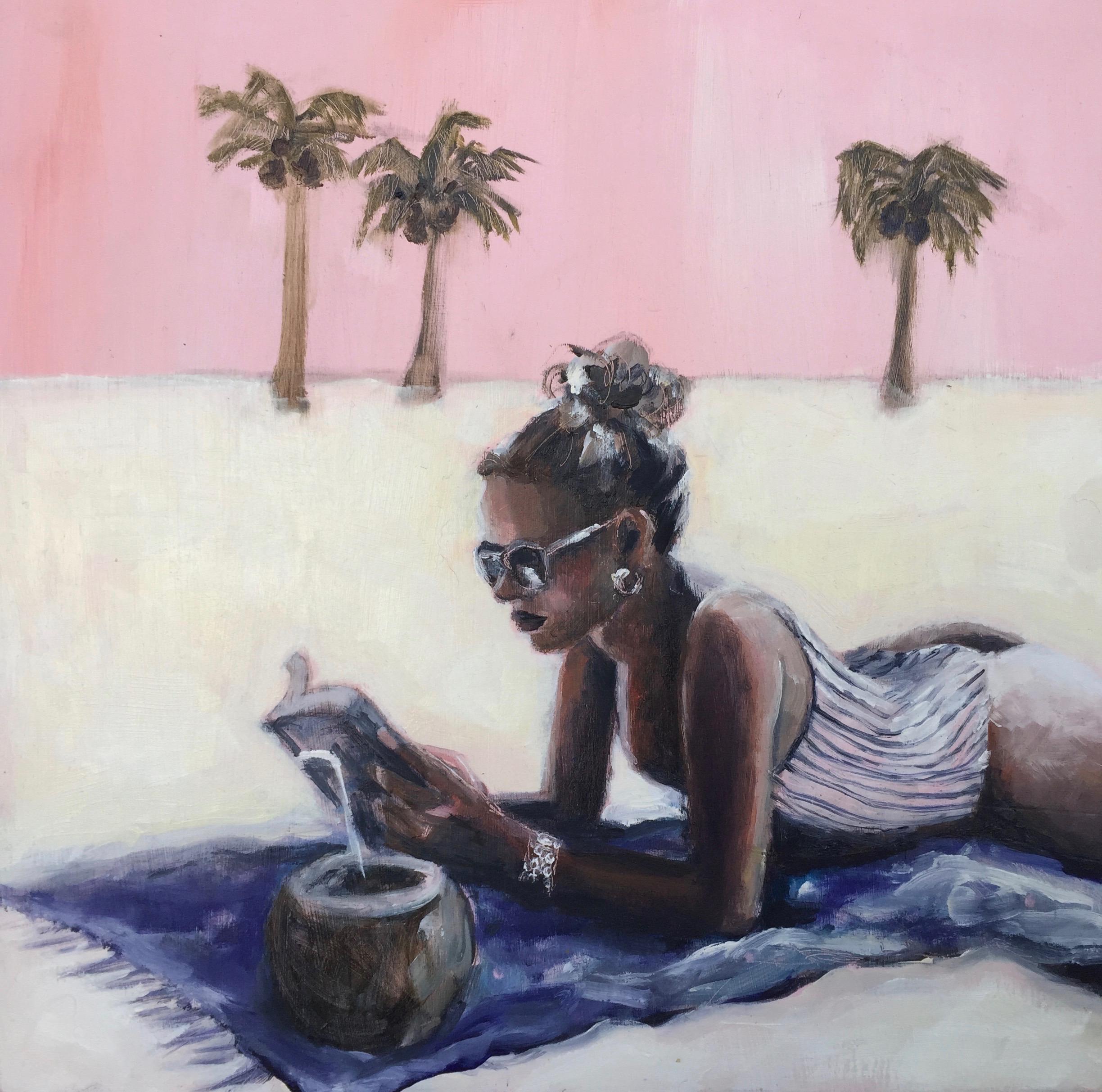 Coco at the beach