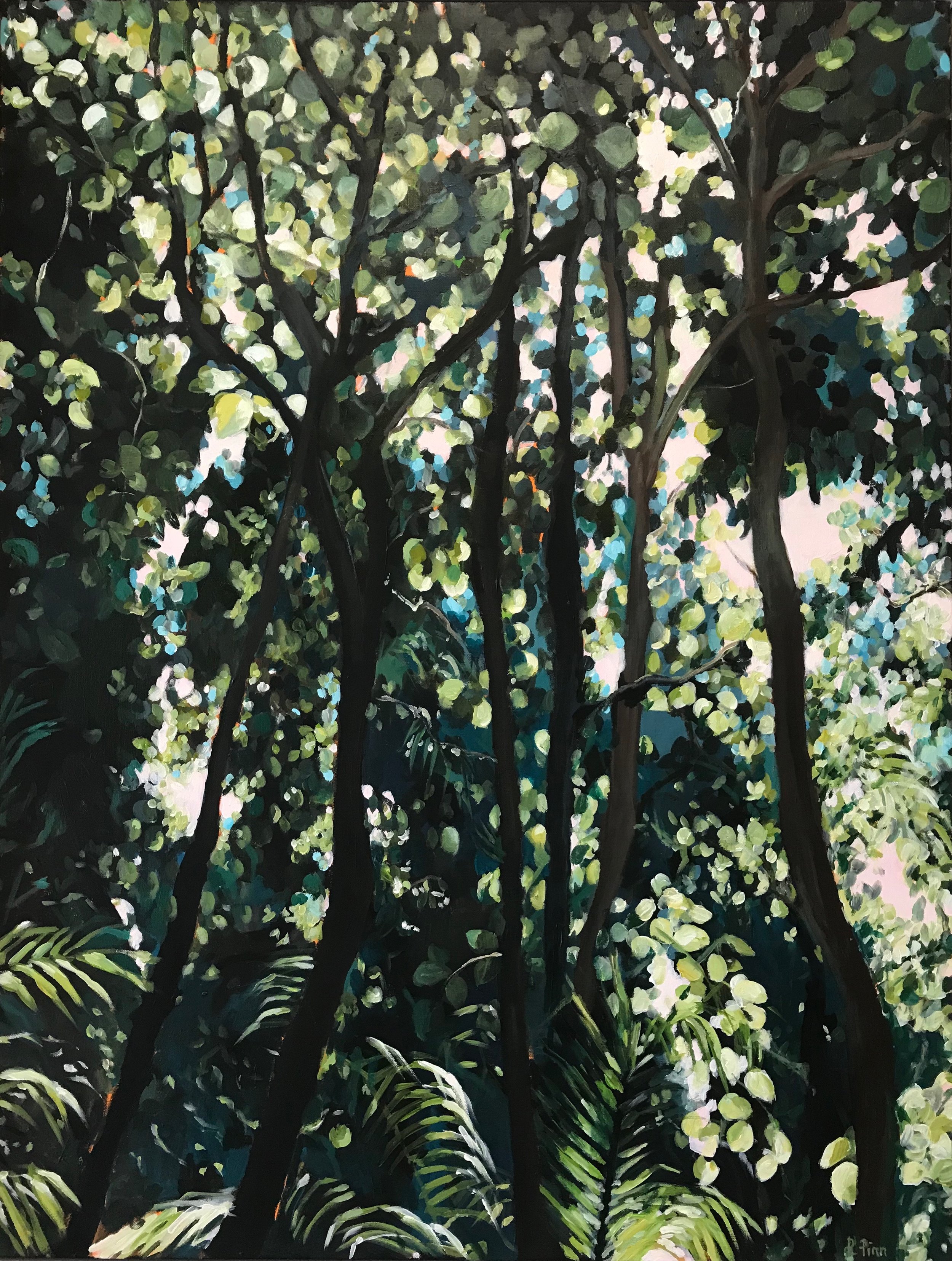 dappled light with blue