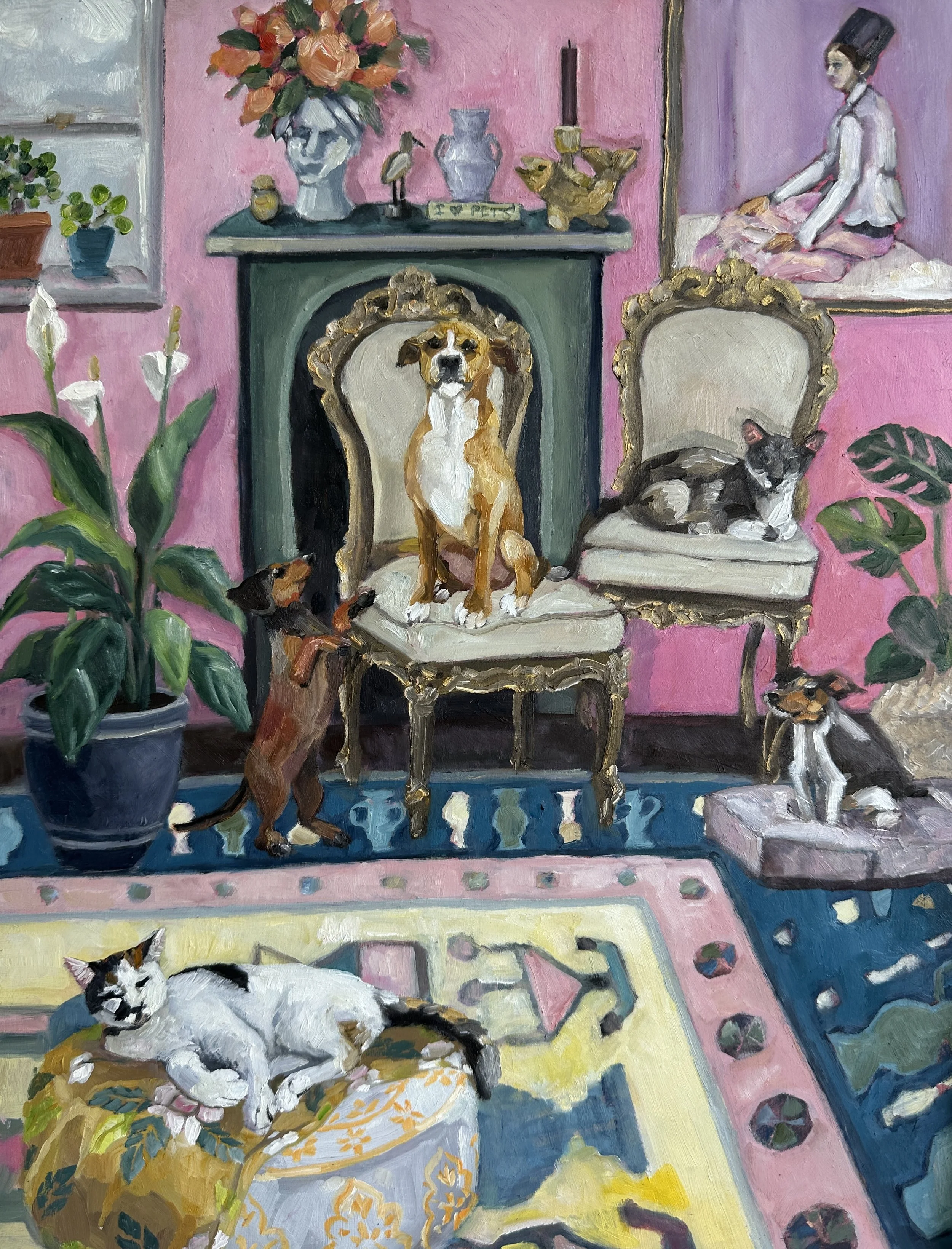 LET'S VIBE IN THE PINK ROOM