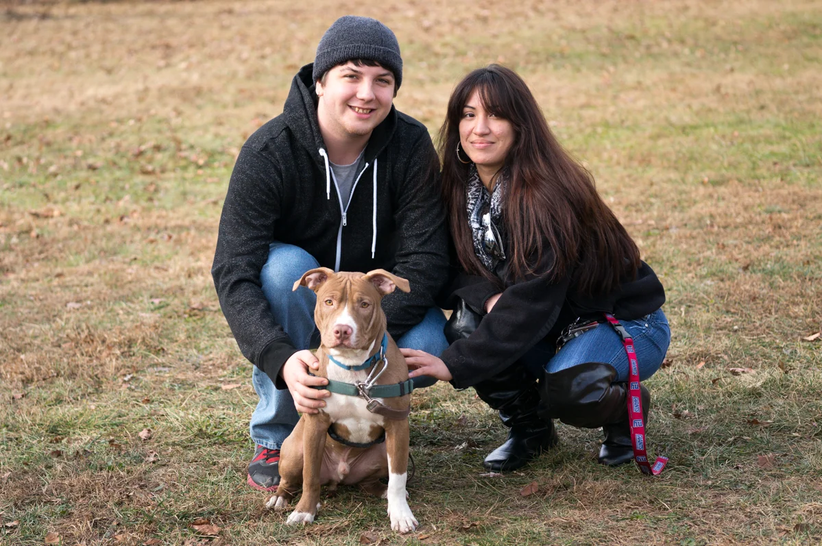 Jax with his new family