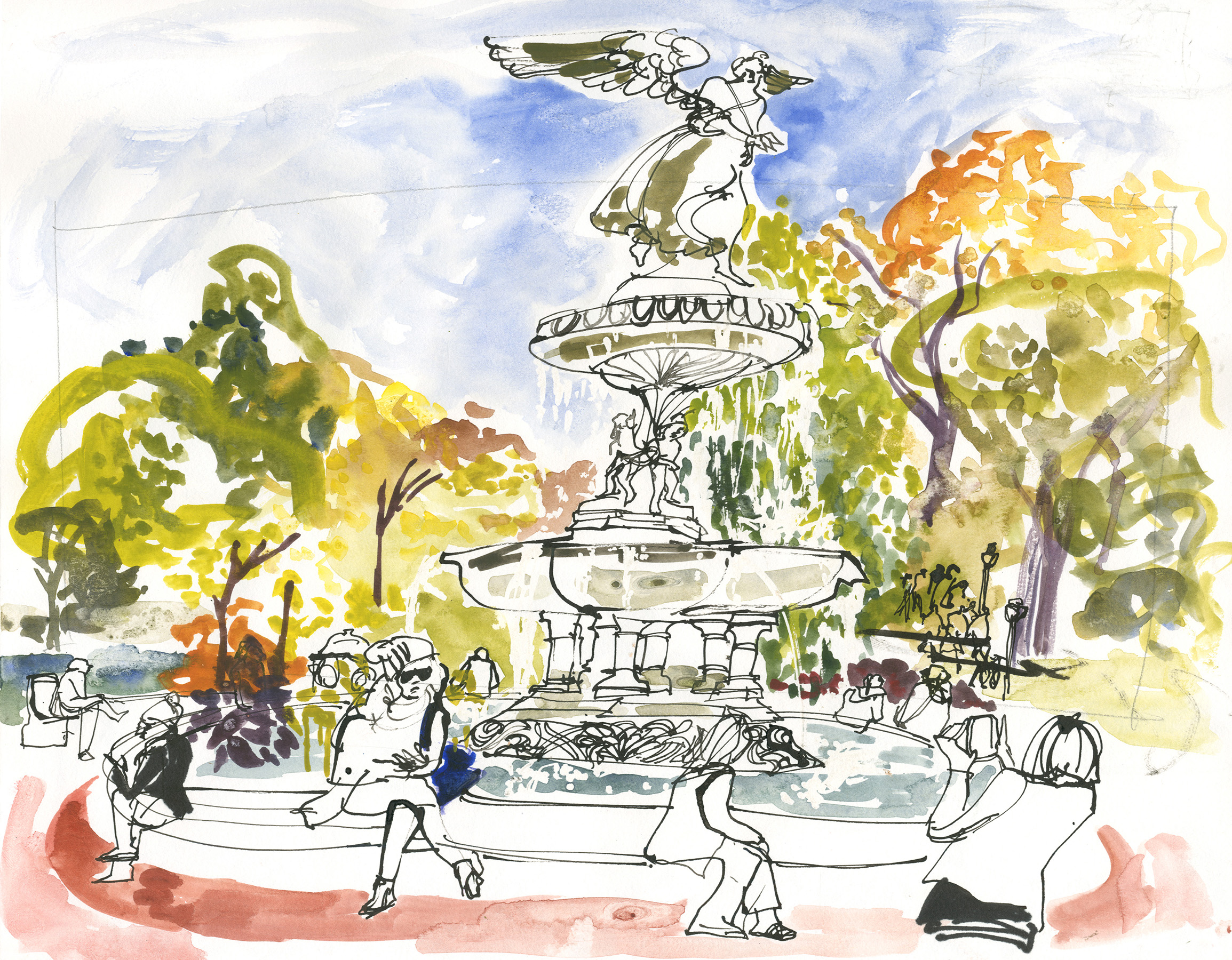 The Bethesda Fountain in Central Park NYC © Carly Larsson 2014