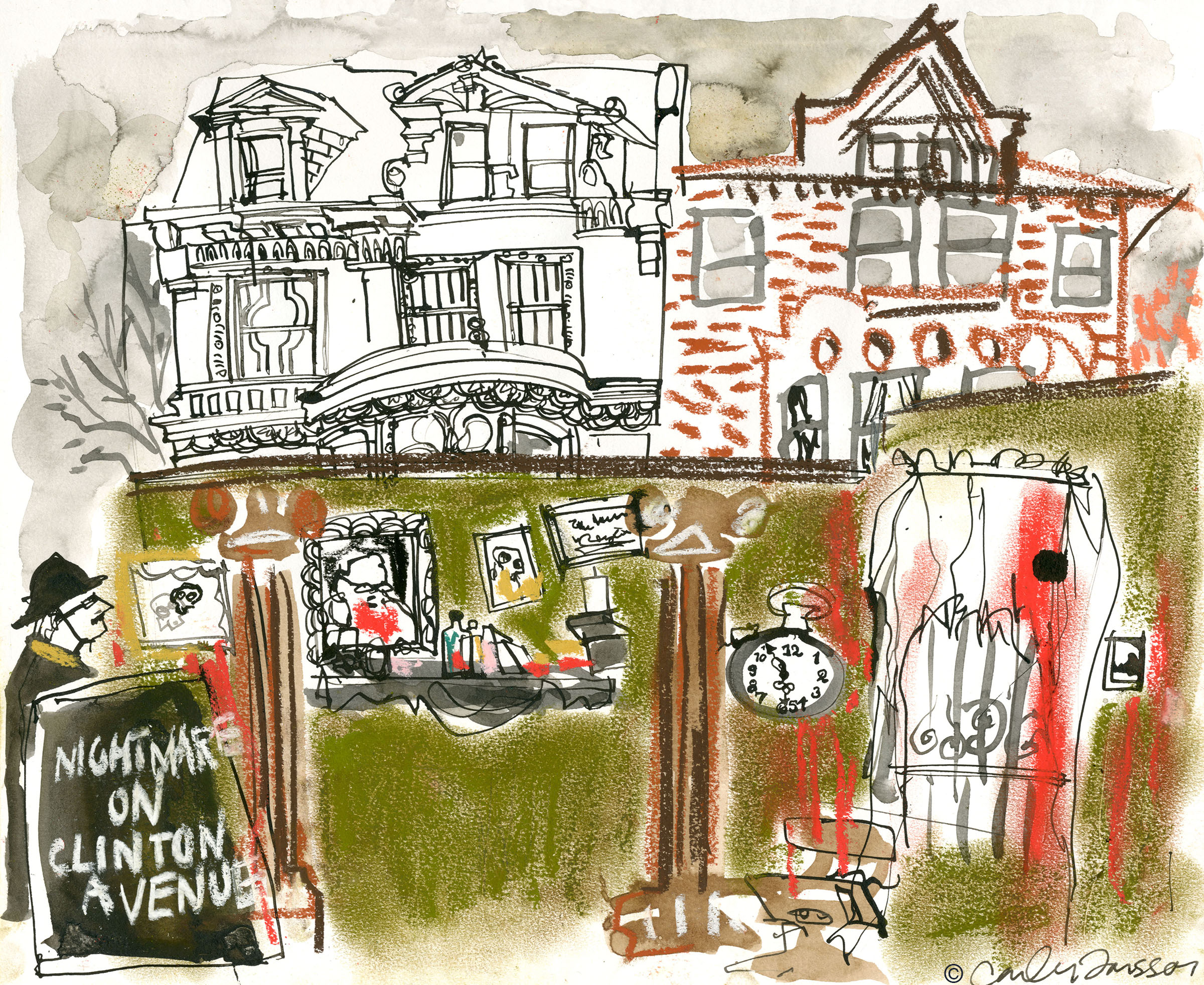 The set of Halloween 313's 2014 performance "Nightmare on Clinton Avenue"