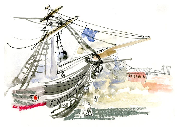 U.S.S. Constitution at the Charlestown Navy Yard
