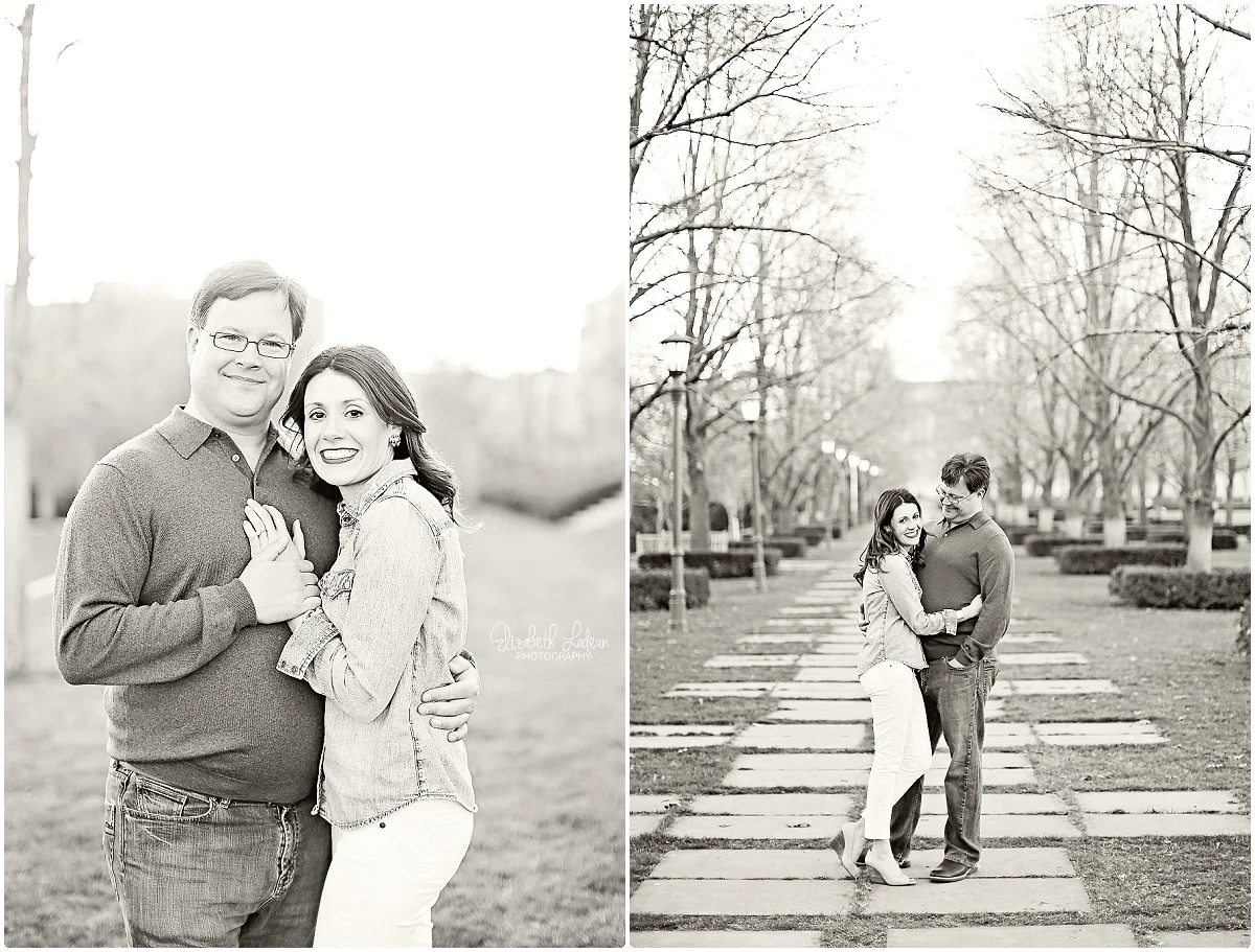 Engagement session at Nelson Atkins