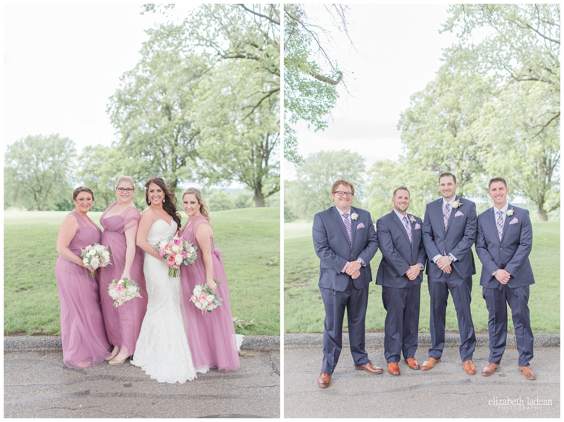 Bridal Party at Hillcrest Country Club Wedding Photos