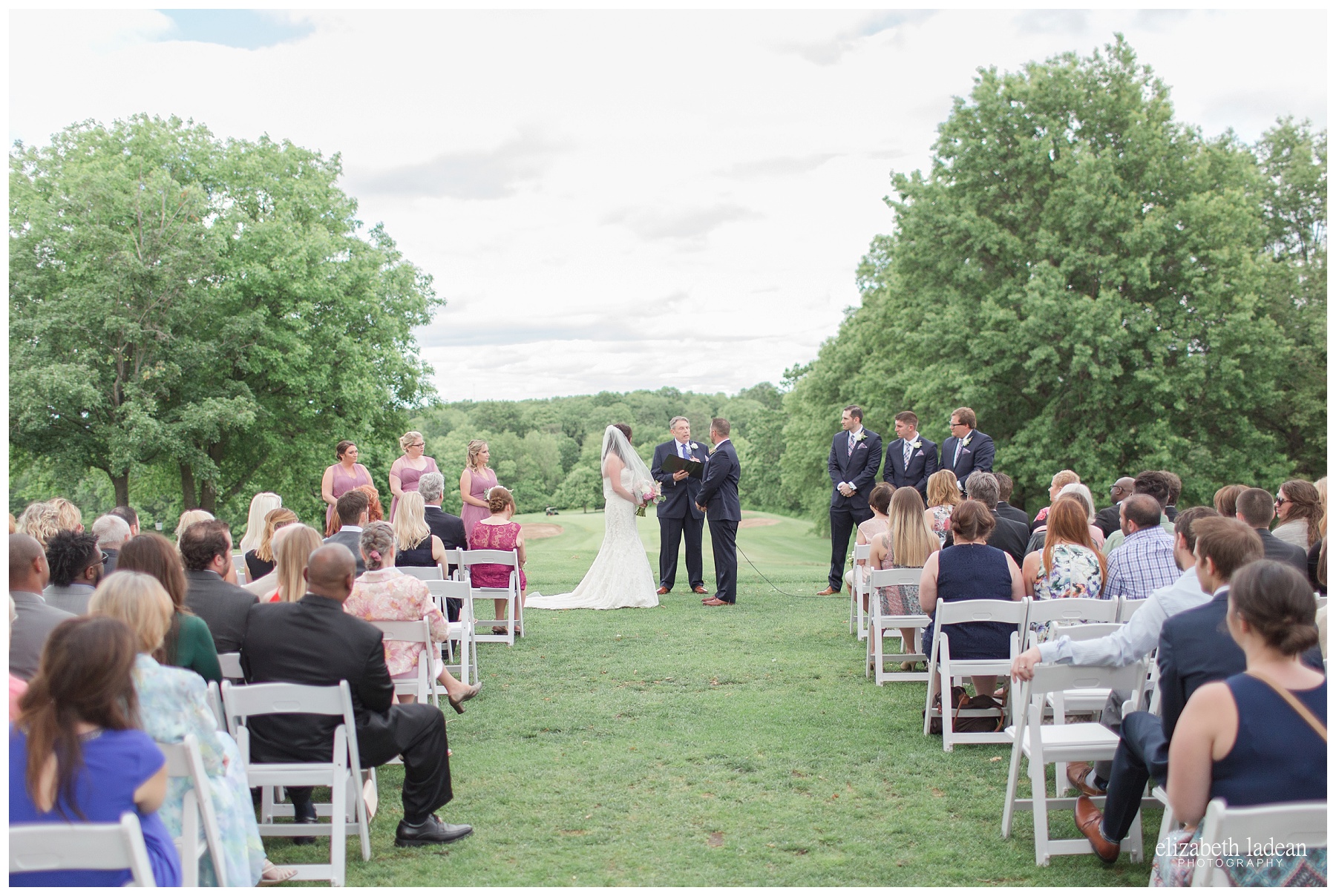 Hillcrest Country Club outdoor wedding photography
