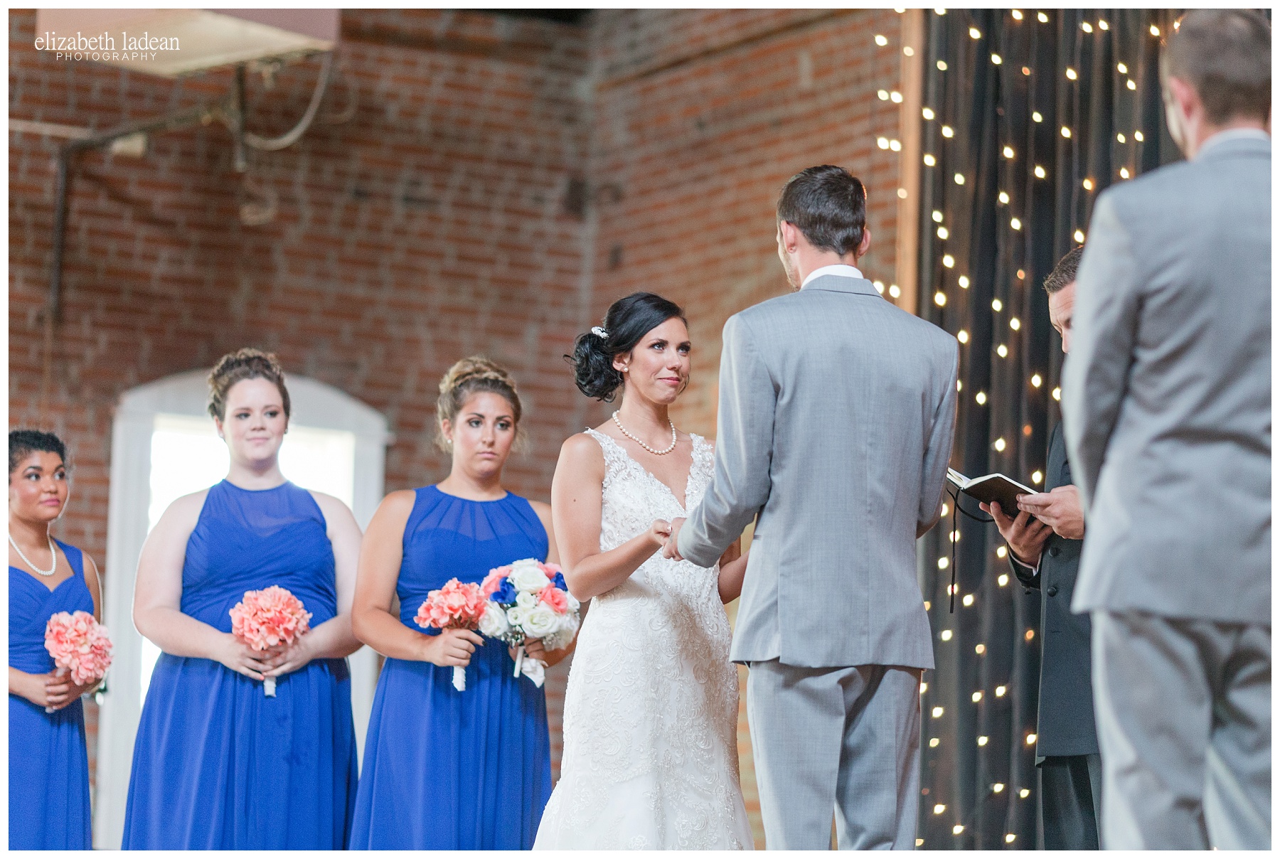 Wedding ceremony at Abe and Jake's 