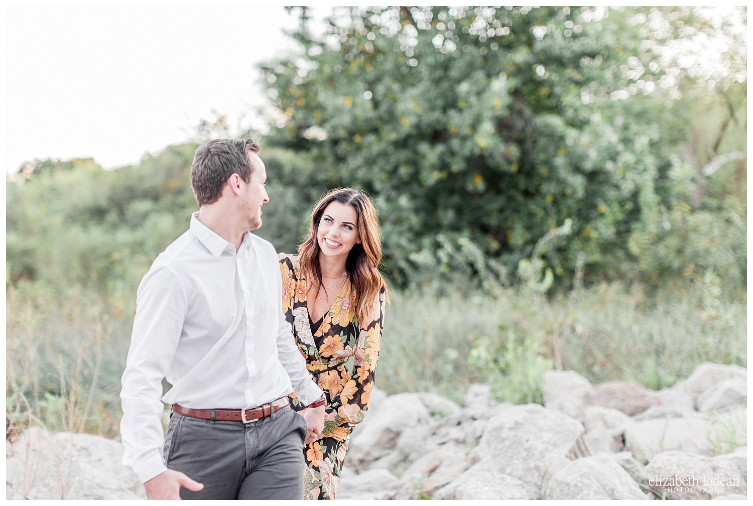 natural light engagement photography
