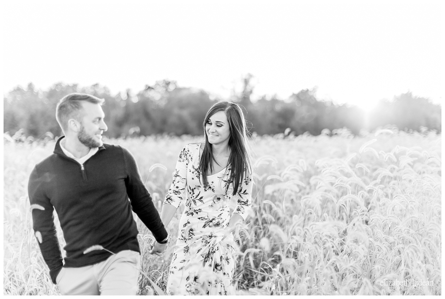  black and white engagement photography, Kansas City 