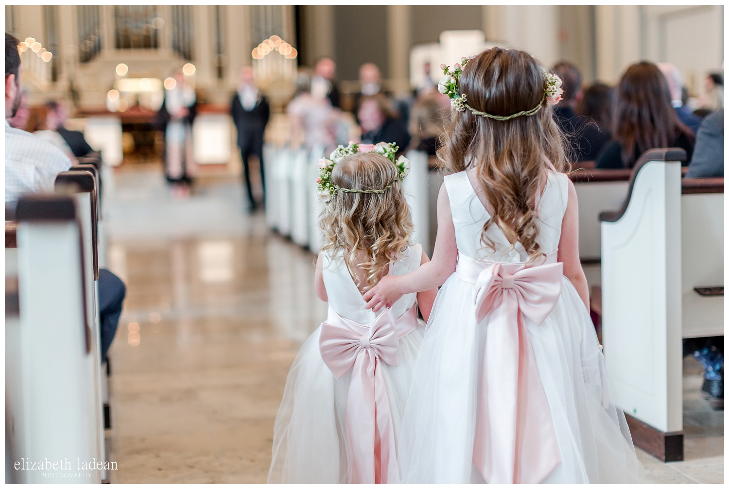two flower girls wedding
