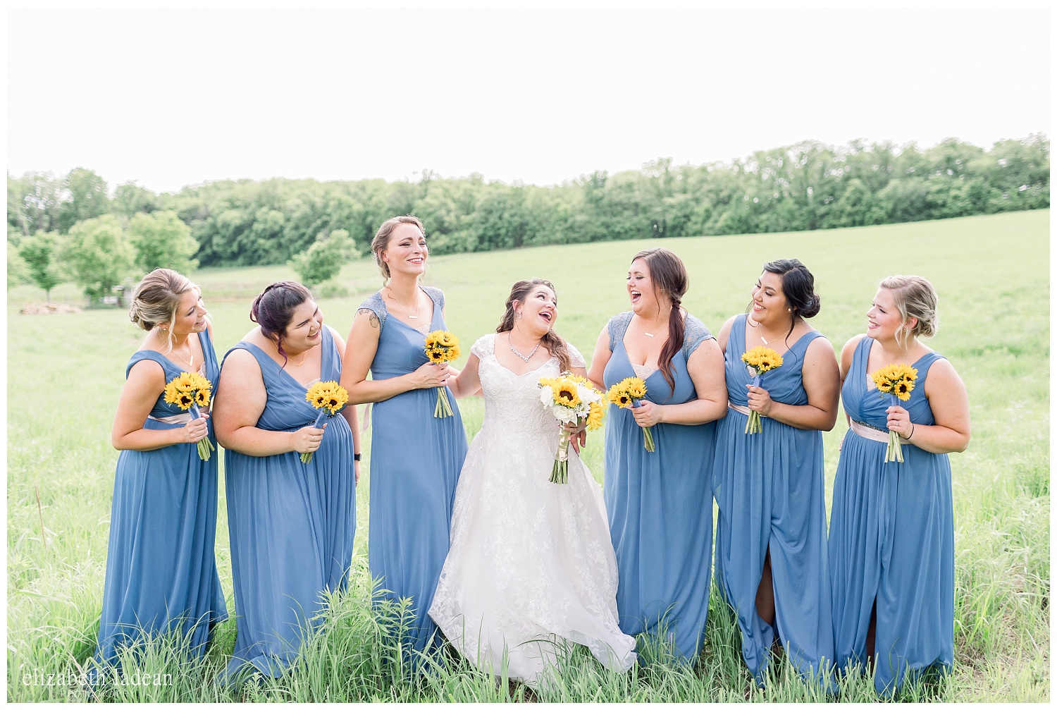  full sun bridal party photos 