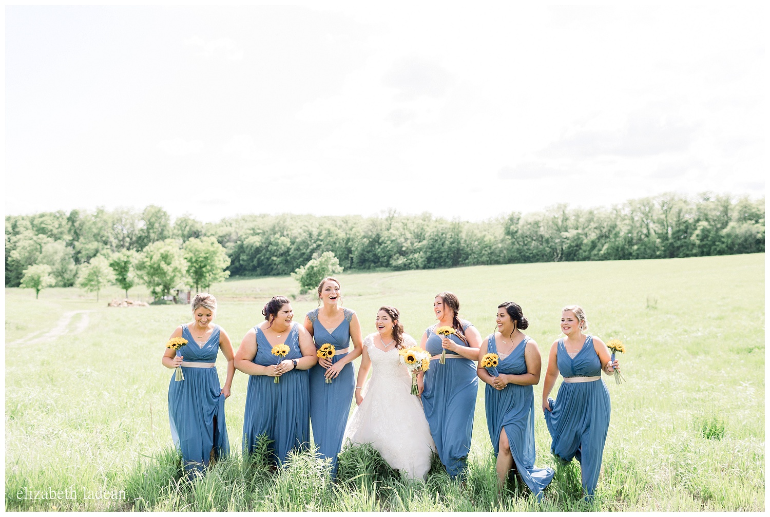 Bridal party photos at Weston Red Barn Farm