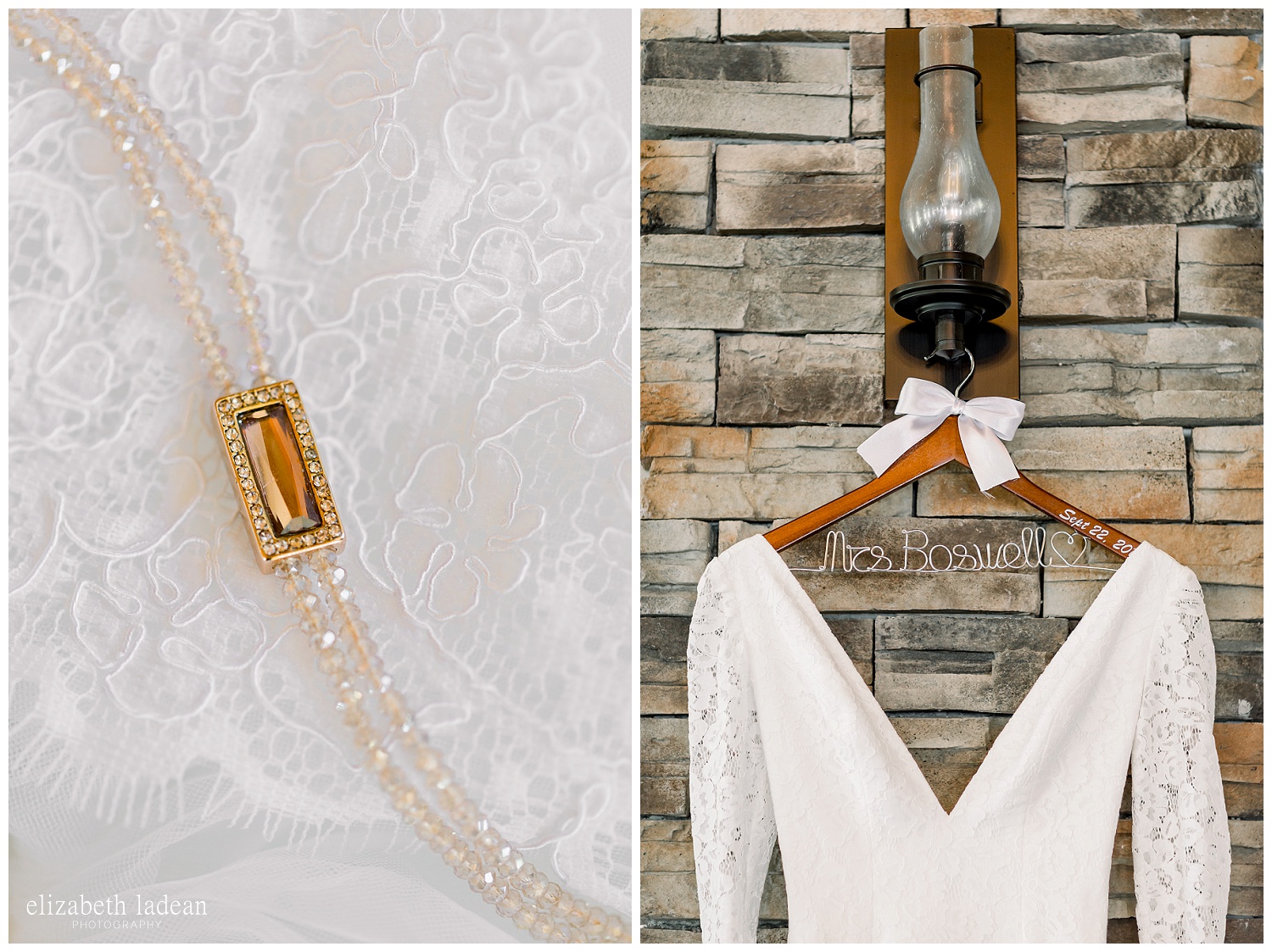 plunging neckline wedding gown