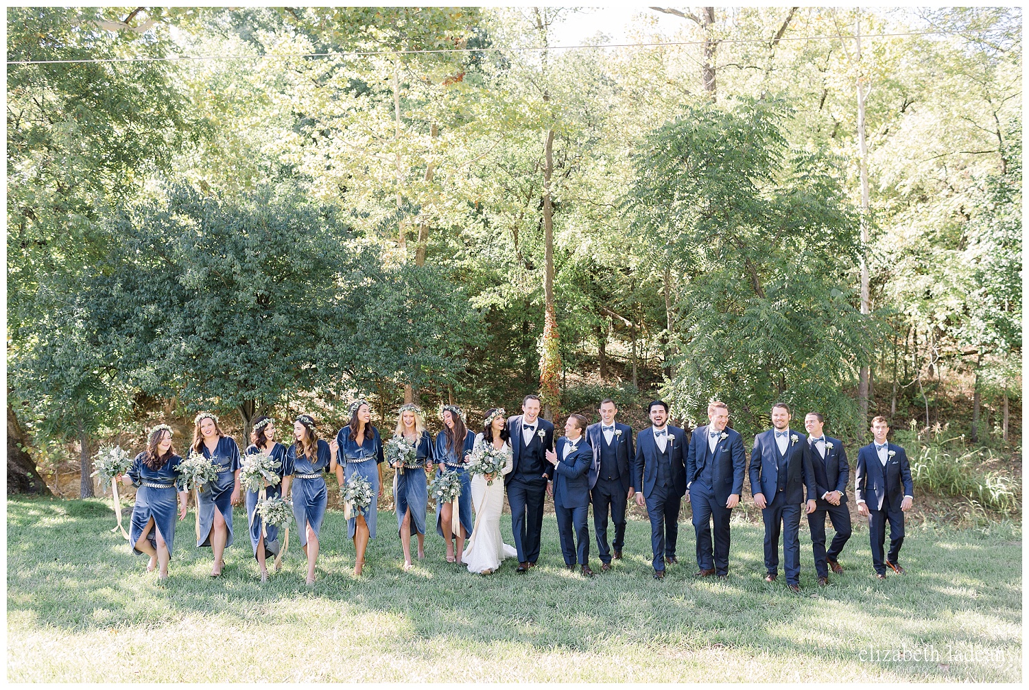 bridal party photography kansas city